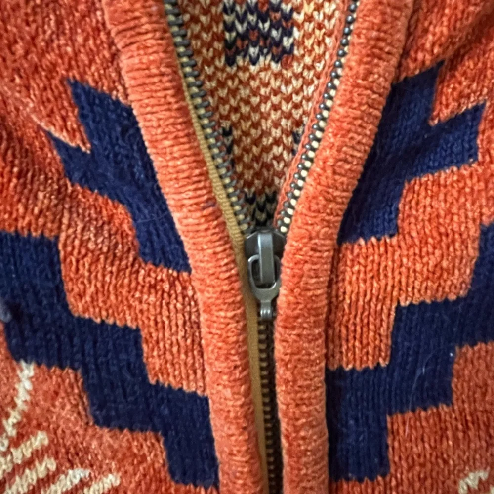 Vintage Royal Prestige Sweater Jacket | Geometric Pattern, Full Zip - Picture 6 of 7